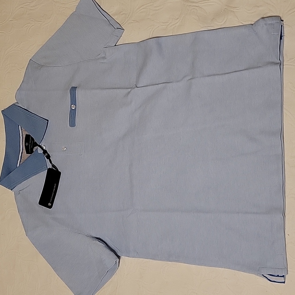 Luchiano Visconti Blue Polo Shirt